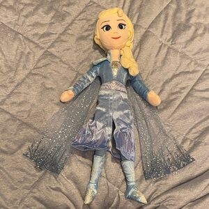 Disney Frozen Elsa Plush Doll - Sparkling Blue and Blonde